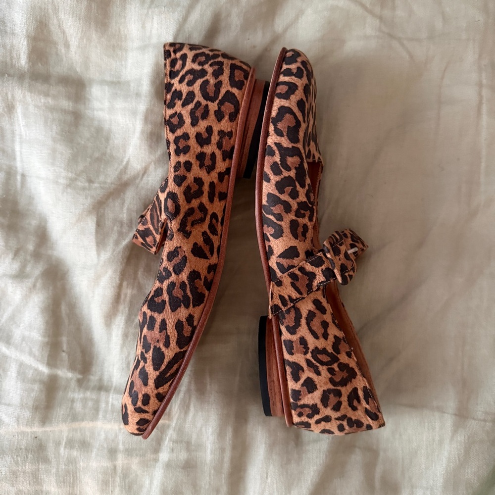 Zou Xou Leopard Print Mary Jane Flats - Picture 4 of 6